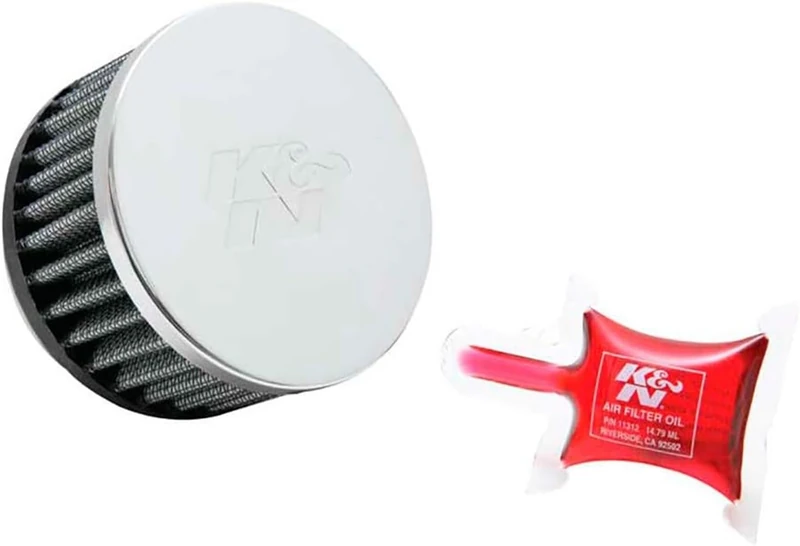 K&N Universal Clamp-On Air Filter: High Performance, Premium, Washable, Replacement Engine Filter: Flange Diameter: 2.125 In, Filter Height: 3 In, Flange Length: 0.625 In, Shape: Round, RC-1910