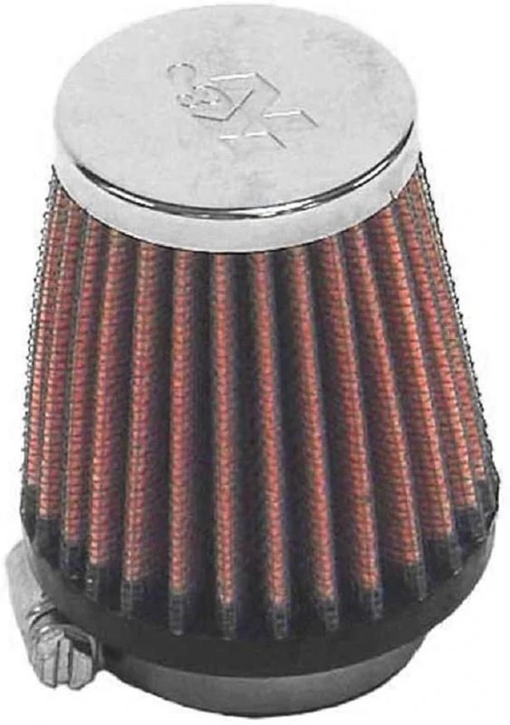 K&N Universal Clamp-On Air Filter: High Performance, Premium, Replacement Engine Filter: Flange Diameter: 1.5625 In, Filter Height: 3 In, Flange Length: 0.625 In, Shape: Round Tapered, RC-2290