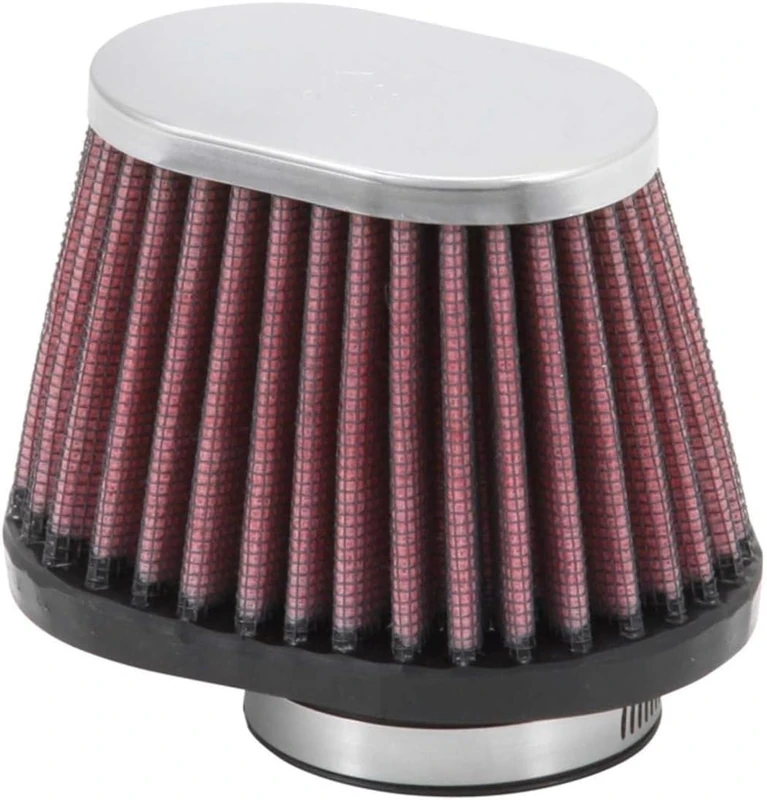 K&N Universal Clamp-On Air Filter: High Performance, Premium, Replacement Engine Filter: Flange Diameter: 1.75 In, Filter Height: 2.75 In, Flange Length: 0.625 In, Shape: Oval Straight, RC-2450