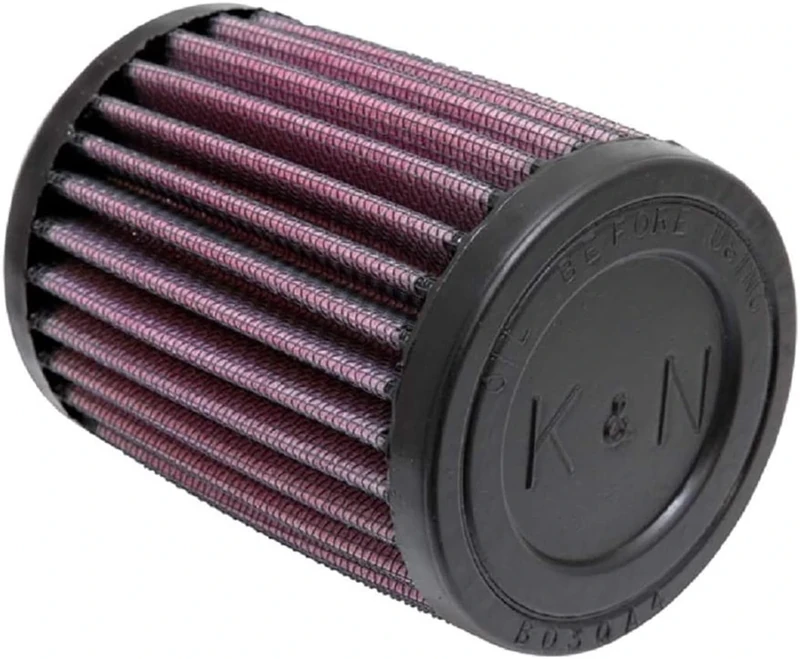 K&N Universal Clamp-On Air Filter: High Performance, Premium, Washable, Replacement Engine Filter: Flange Diameter: 1.6875 In, Filter Height: 4 In, Flange Length: 0.625 In, Shape: Round, RU-0200