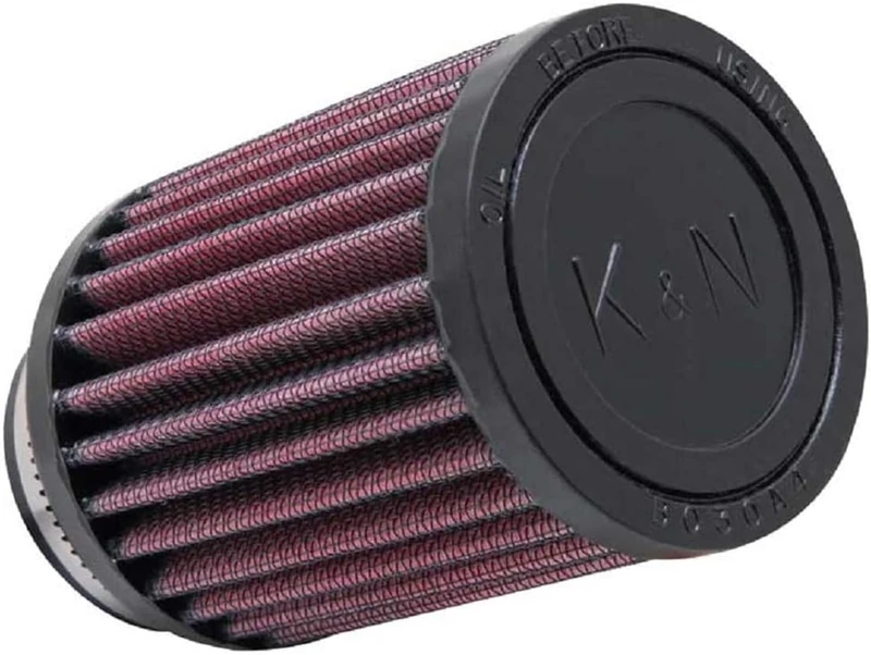 K&N Universal Clamp-On Air Filter: High Performance, Premium, Washable, Replacement Engine Filter: Flange Diameter: 1.875 In, Filter Height: 4 In, Flange Length: 1 In, Shape: Round, RU-1280