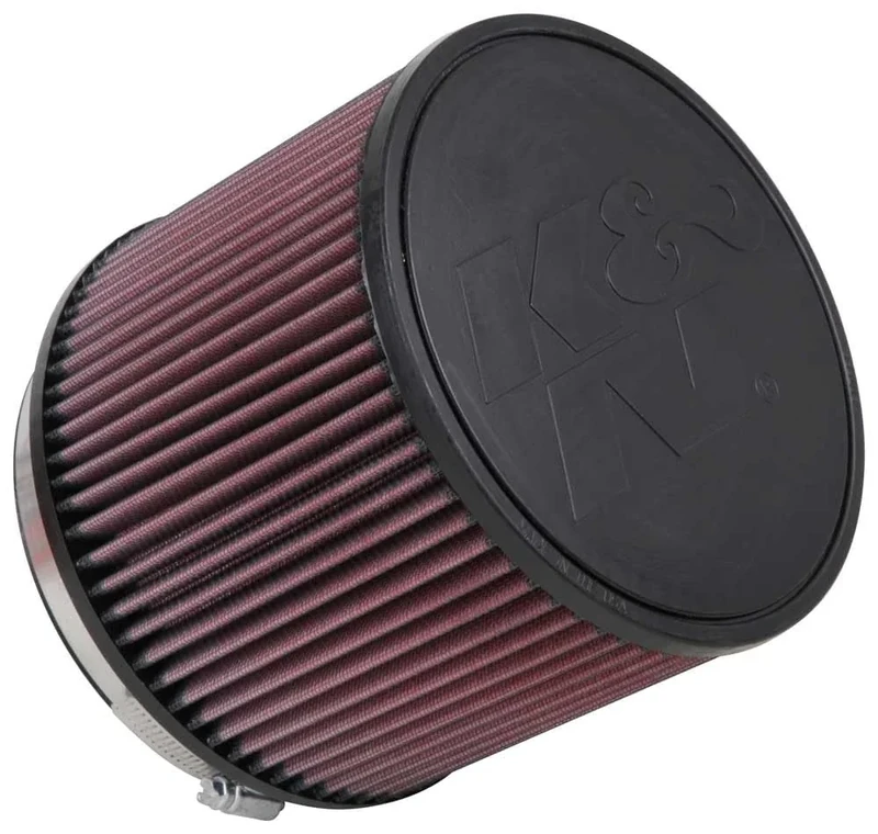 K&N Universal Clamp-On Air Filter: High Performance, Premium, Washable, Replacement Engine Filter: Flange Diameter: 6 In, Filter Height: 6 In, Flange Length: 1 In, Shape: Round, RU-3060
