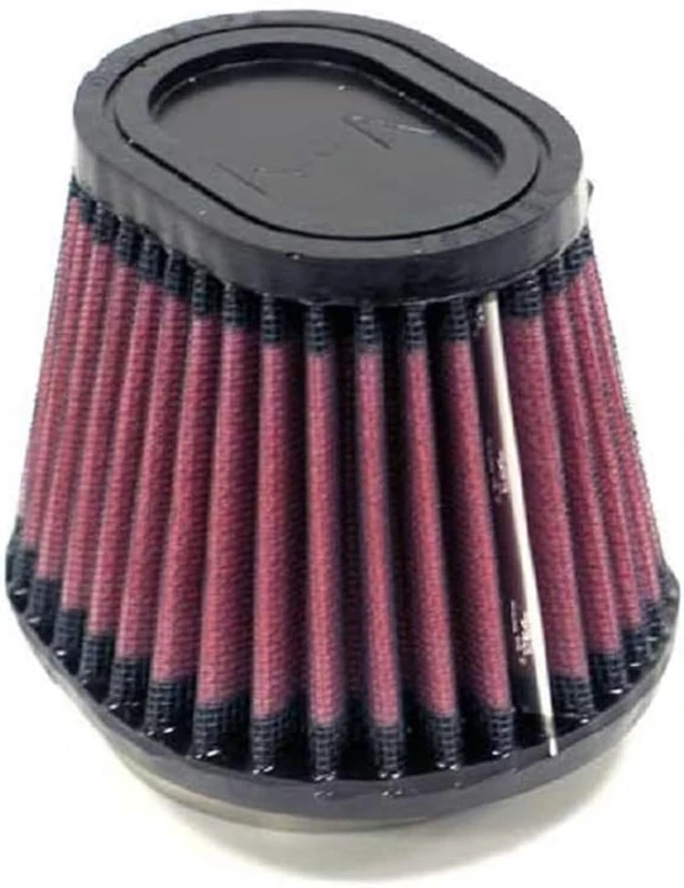K&N Universal Clamp-On Air Filter: High Performance, Premium, Replacement Engine Filter: Flange Diameter: 2.4375 In, Filter Height: 3.5 In, Flange Length: 0.625 In, Shape: Oval Straight, RU-3780