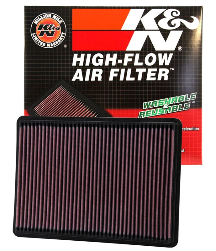 K&N Engine Air Filter: High Performance, Premium, Washable, Panel Filter: 2001-2010 (Commander, Grand Cherokee, Liberty, Grand Cherokee III), 33-2233