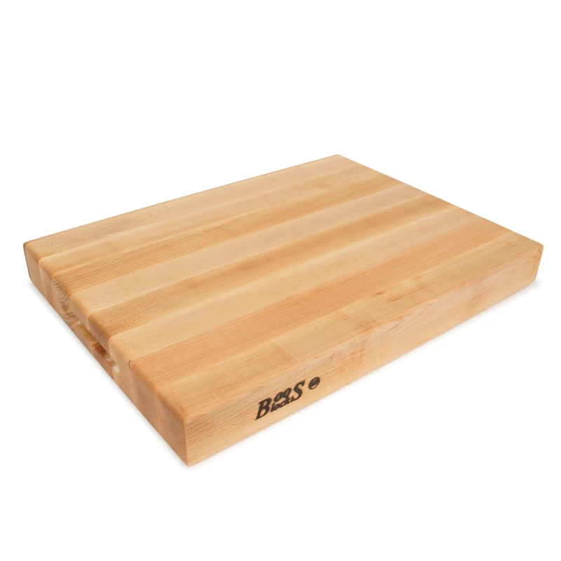 Boos Block Pro Chef Series - Extra Thick - Extra Large Butchers Block Chopping Board - North American Hard Maple Wood Chopping Board - 20 x 15 x 2.25 Inches