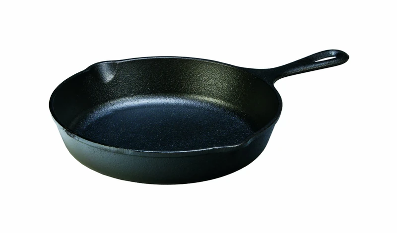 LODGE L6SK3 22.86 cm / 9 inch Pre-Seasoned Cast Iron Round Skillet/Frying Pan , Black