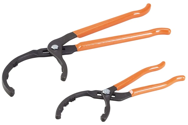 OTC 4562 Heavy Duty Adjustable Oil Filter Pliers - 2 Piece Set - 2-1/4" to 7" Capacity