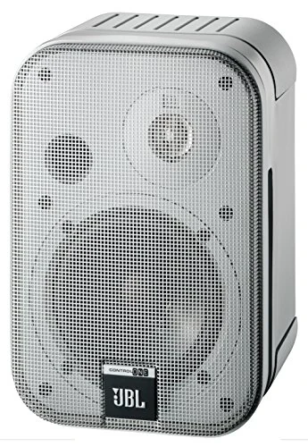 JBL Control One Rugged 2-Way 100mm (4") Bookshelf Satellite Audio Monitor Speakers (Pair) - Silver