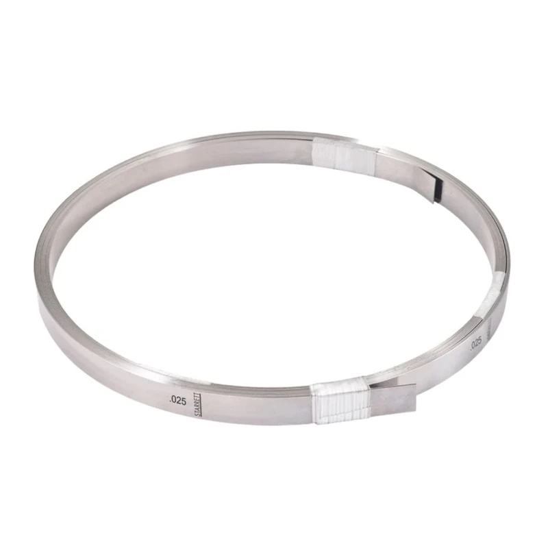 Starrett 666-25 Steel Thickness Feeler Gage Coil, 0.025" Thickness, 1/2" Width, 20" Length