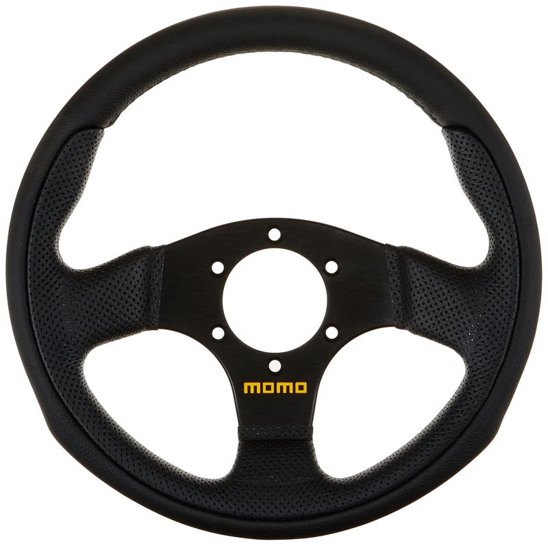 MOMO TEAM Steering Wheel - Black Leather - mom11102632812