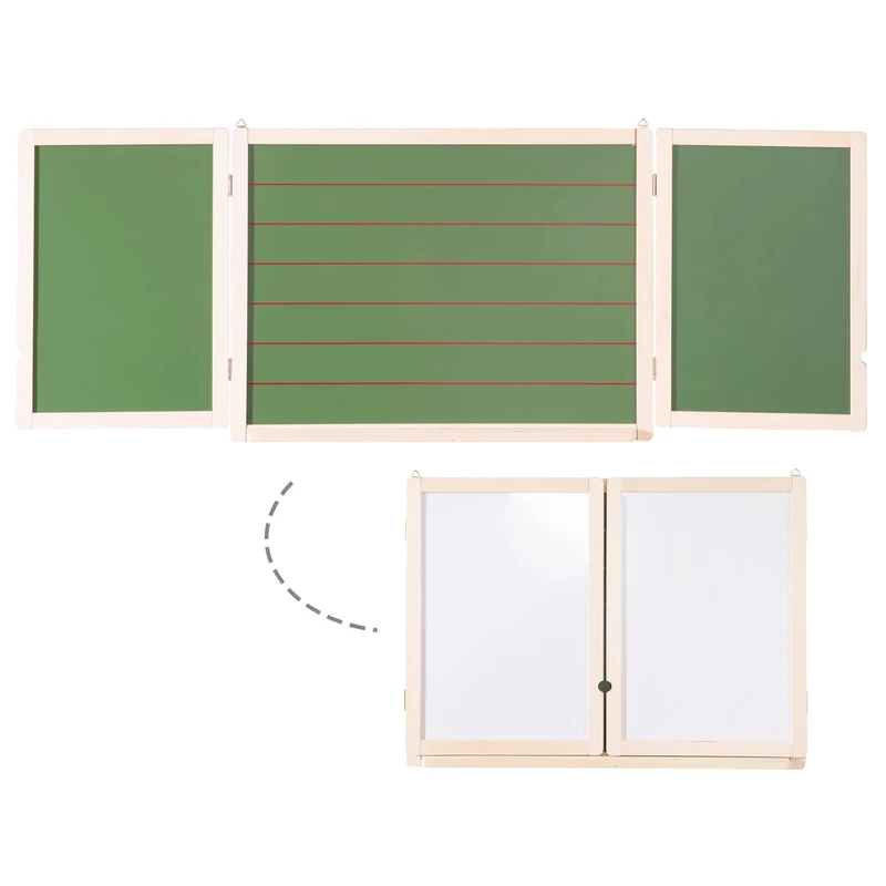 Roba Wall Chalkboard, Magnetic, Foldable, 54 cm x 146 cm, for Ages 3 and Up