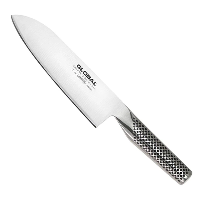 Global G-46 Santoku Knife 18cm Blade, Versatile Japanese Kitchen Knife, Premium All Stainless Steel Design