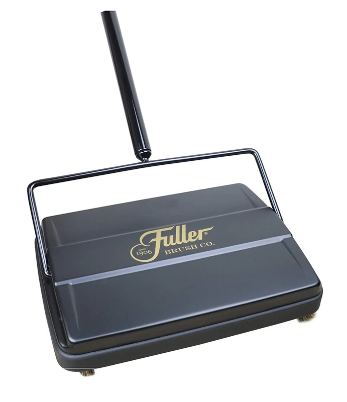 Fuller Brush Electrostatic Carpet & Floor Sweeper - 9" Cleaning Path - Black