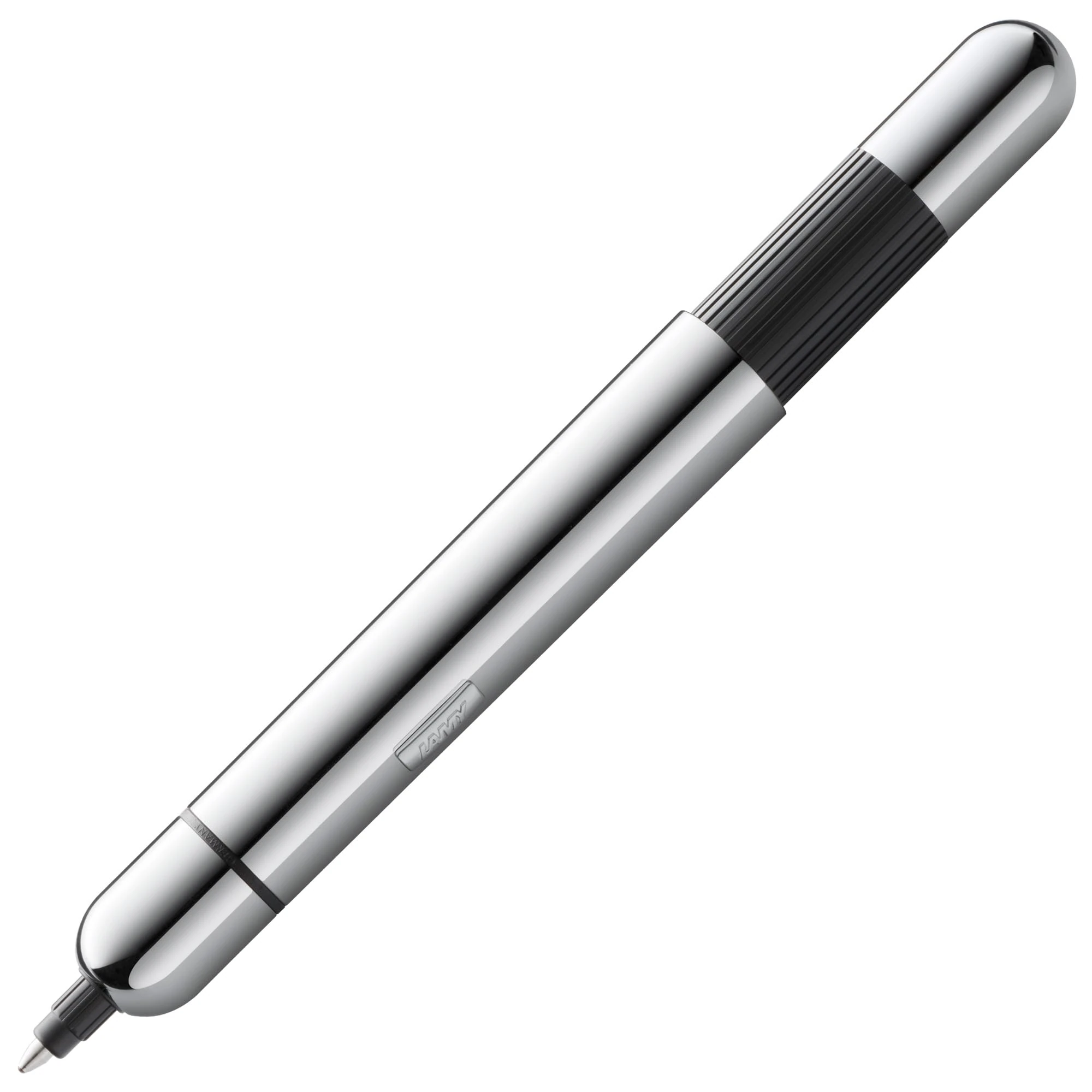 Lamy pico chrome ballpoint pen - Innovative pocket pen - with one click in full size - metal barrel & line width M - incl. compact refill M 22 in black