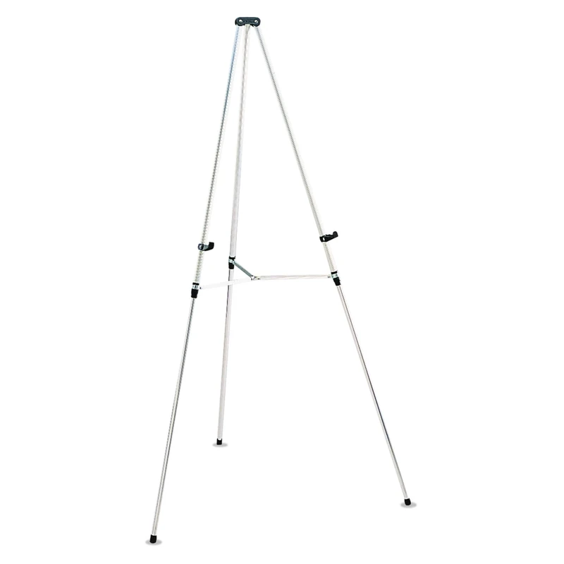 Nobo Telescopic Display Flipchart Easel with adjustable Tripod Stand, 12 kg Capacity, 105 x 78 x 945 mm, Grey