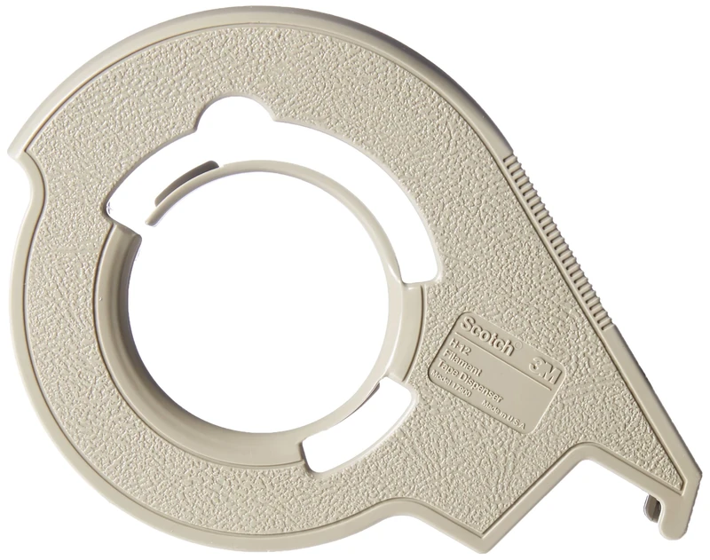 Scotch H12 Handheld Filament Tape Dispenser, 3" core, High-Impact Plastic, Putty