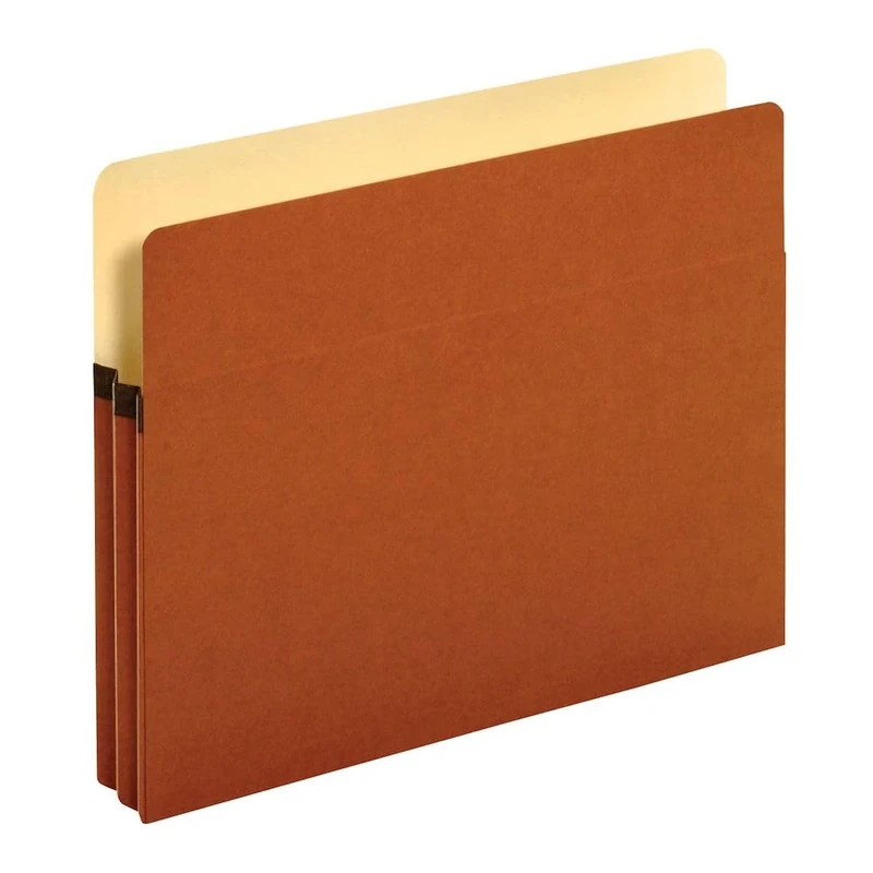 Pendaflex File Pockets, 1.75 Inch Expansion, Brown, Letter, 25 per Box (1514C-OX)