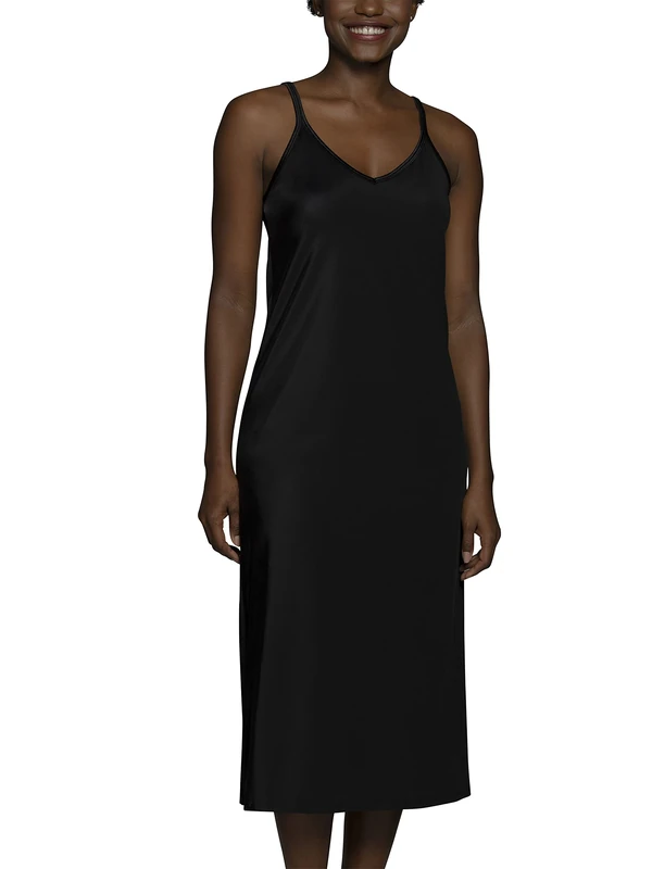 Vanity Fair Women's Spinslip 32 Inch 10158 Full Slip, Reversible-32-Black, S