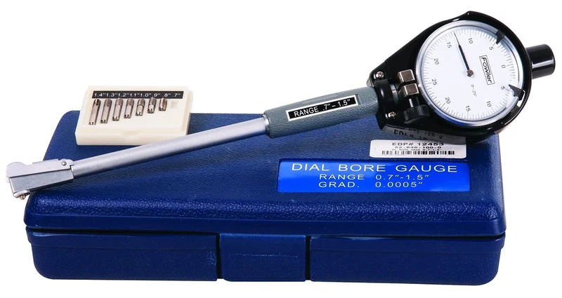 Fowler - 52-646-100-0 52-646-100 Dial Bore Gage Set, 0.7-1.5" Measuring Range, 0.0005" Graduation Interval