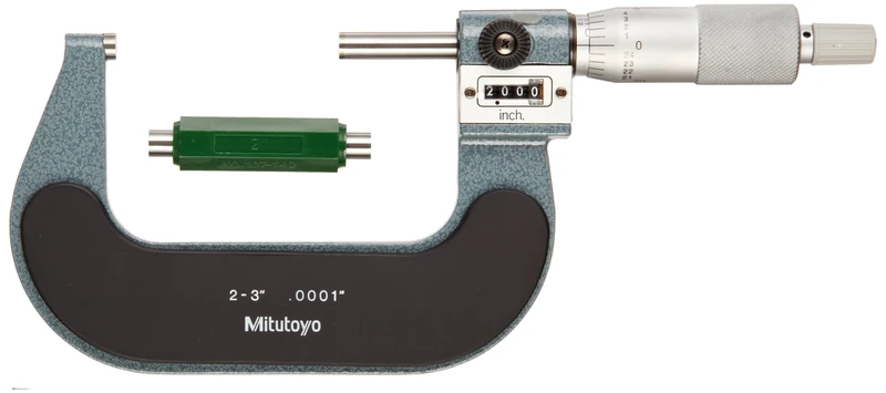Mitutoyo 193-213 Digital Outside Micrometre with Mechanical Counter, 2"-3" Range