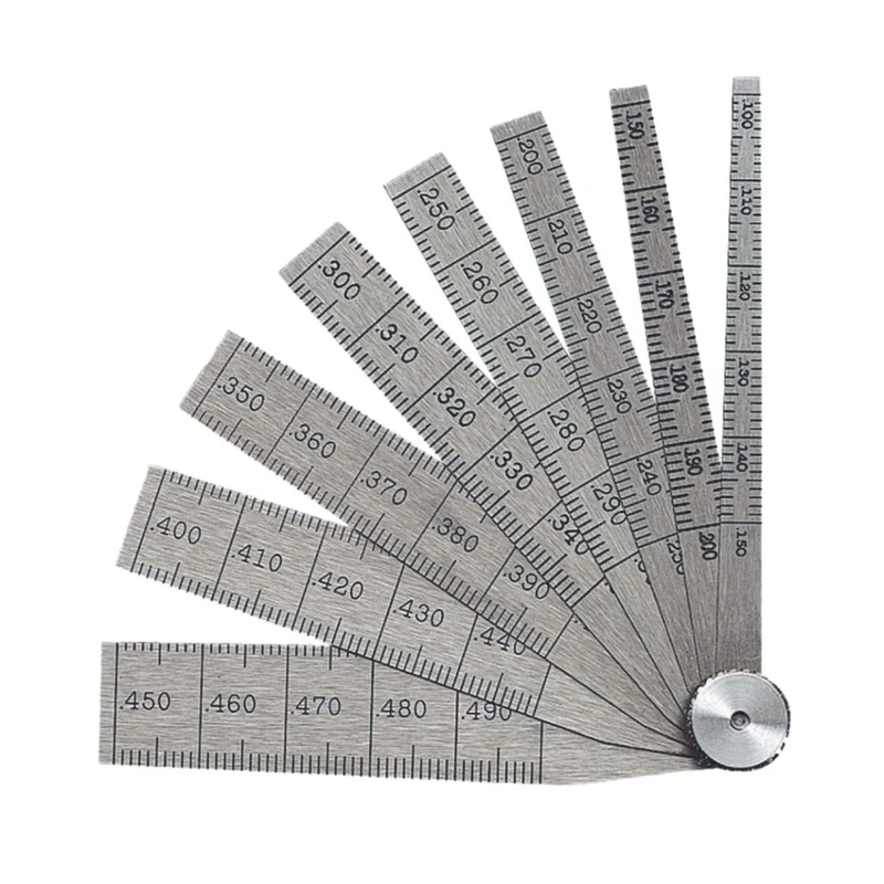 Starrett 269A Taper Gage, .100-.500" Range, 2-1/2" Length, 8 Leaves