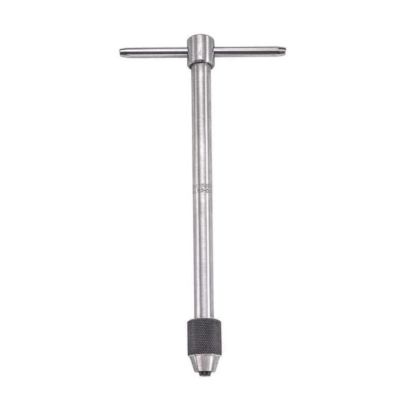 Starrett 93D T-Handle Tap Wrench, 1/16" - 3/16" Tap Size, 1/16" - 5/32" Square Shank Diameter, 6" Body Length