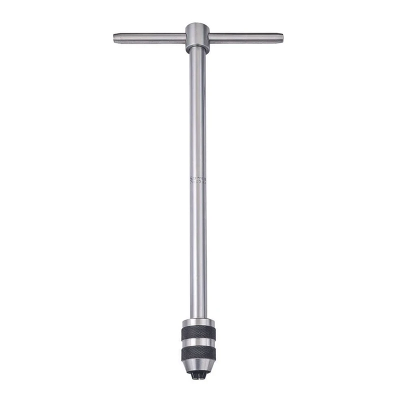 Starrett 93F T-Handle Tap Wrench, 1/4-1/2" Tap Size, 3/16" - 5/16" Square Shank Diameter, 13" Body Length