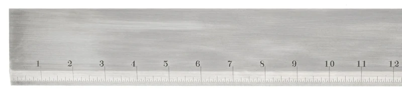 Starrett 387-48 Steel Straight Edge With Bevel And Graduated Edge, 48" Length, 2-13/32" Width, 7/32" Thickness
