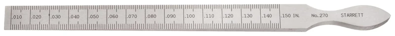 Starrett 270 7/16-Inch By 6-1/4-Inch Taper Gage Inch And Millimetre Graduation