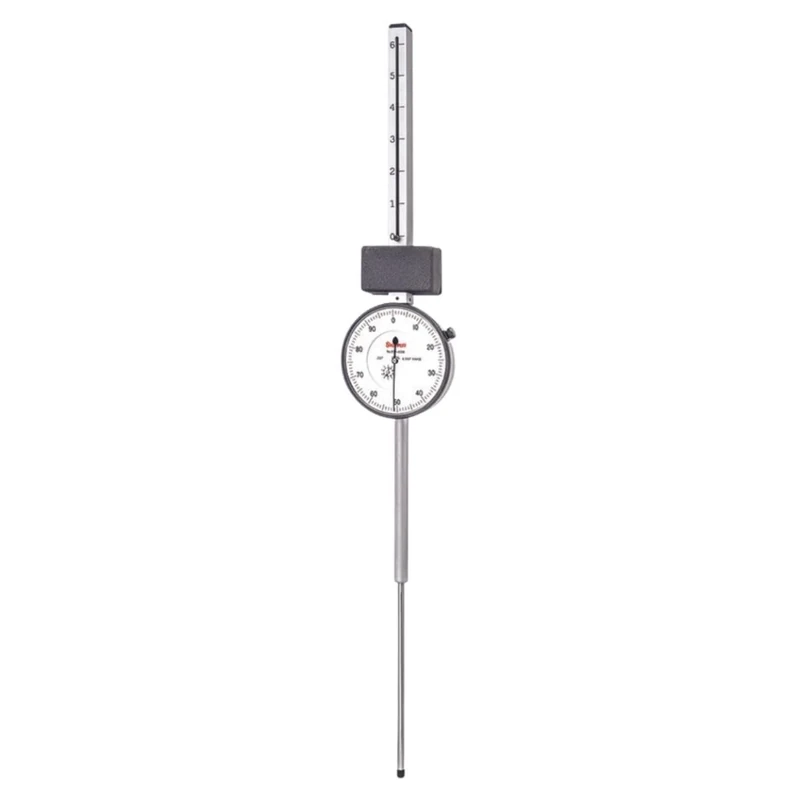 Starrett 656-6041J Dial Indicator, .001-Inch Graduation, 6.000-Inch Measuring Range, 0-100 Dial Reading, AGD Group 4, Jewelled Bearings, Lug-On-Center Back - Image 1