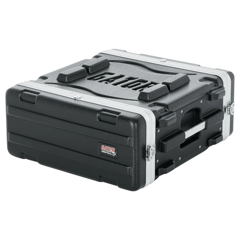 Gator Molded PE 4U 19.25 inch Deep Rack Case with Front/Rear Rails and Locking