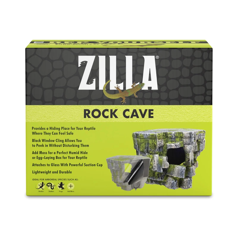 ZILLA Vertical Décor Rock Cave 8.75 x 5.875 x 7.25,Grey - Image 1
