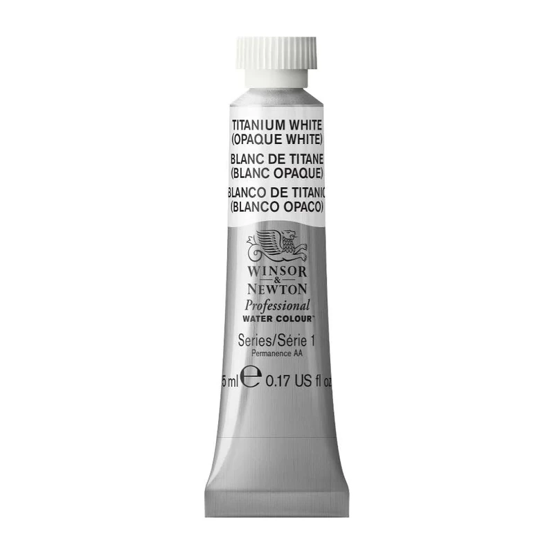 Winsor & Newton 102644 Watercolour Titanium White Opaque 5ml Tube