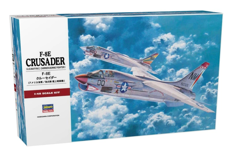 Hasegawa HAS PT25 - F-8E Crusader U.S. Navy (with Pilot)