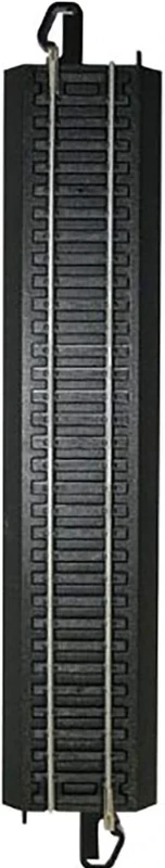 Bachmann Trains - Snap-Fit E-Z TRACK 9” STRAIGHT TRACK - BULK (50 pcs) - STEEL ALLOY Rail With Black Roadbed - HO Scale