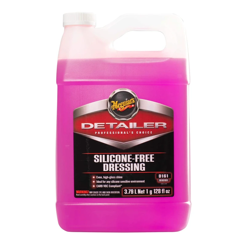 Meguiar's D16101 Detailer Silicone Free Dressing 3.79L for all exterior rubber and plastic surfaces including tires and plastic trim