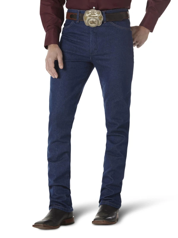 Wrangler Men's Cowboy Cut Slim Fit Jean Jeans, Prewashed Indigo, 40W / 32L