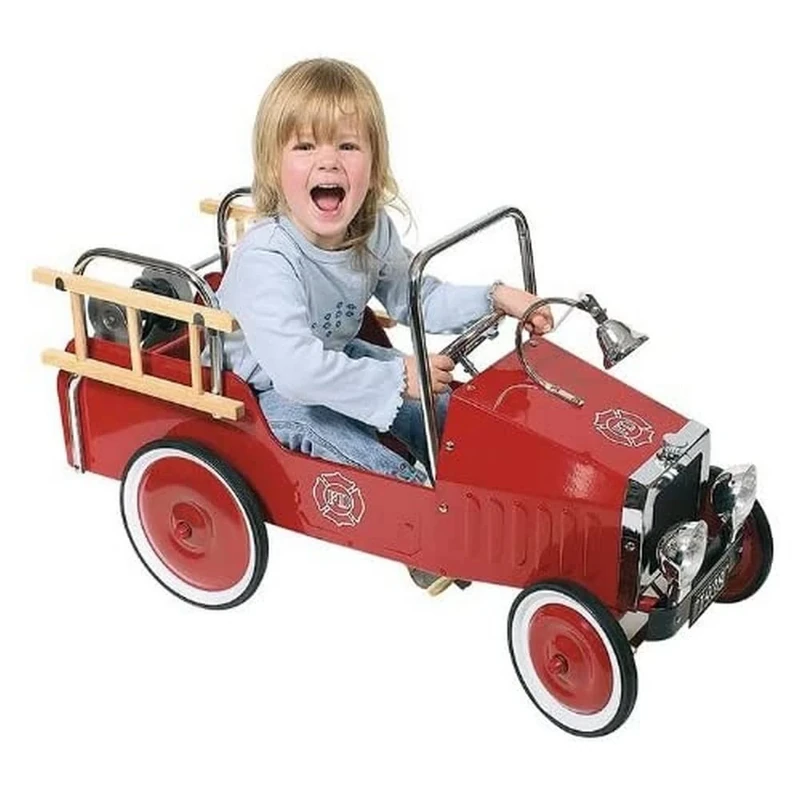 GoKi Metal Pedal Car Fire Engine