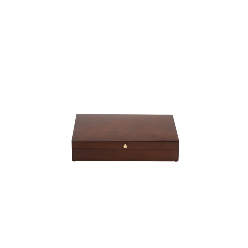 Reed & Barton 50MB Eureka Mahogany Flatware Chest, Wood, Brown - Image 1
