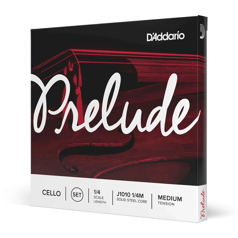 D'Addario J1010 1/4M Prelude 1/4 Scale Medium Tension Cello String Set