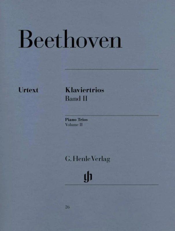 G. Henle Verlag Piano Trios Vol. 2 - Beethoven Scores