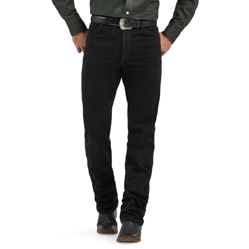 Wrangler Men's Big & Tall Cowboy Cut Original-Fit Jean - Black -