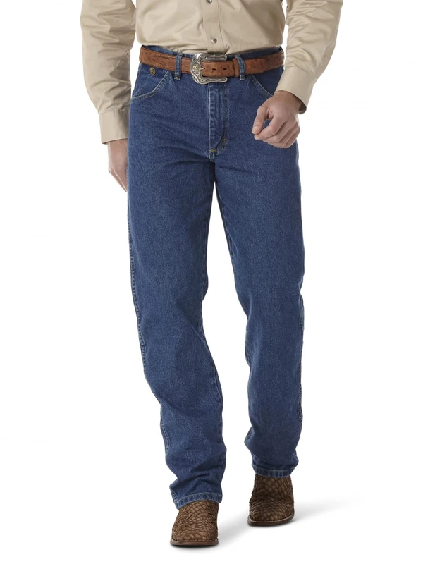 Wrangler Men's George Strait Cowboy Cut Relaxed Fit Jean, Stonewashed, 35W x 36L
