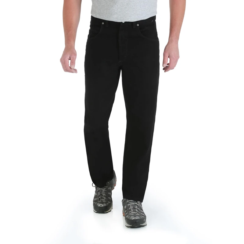 Wrangler Men's Trail Trekker Relaxed Fit, Overdyed Black, 58W x 28L