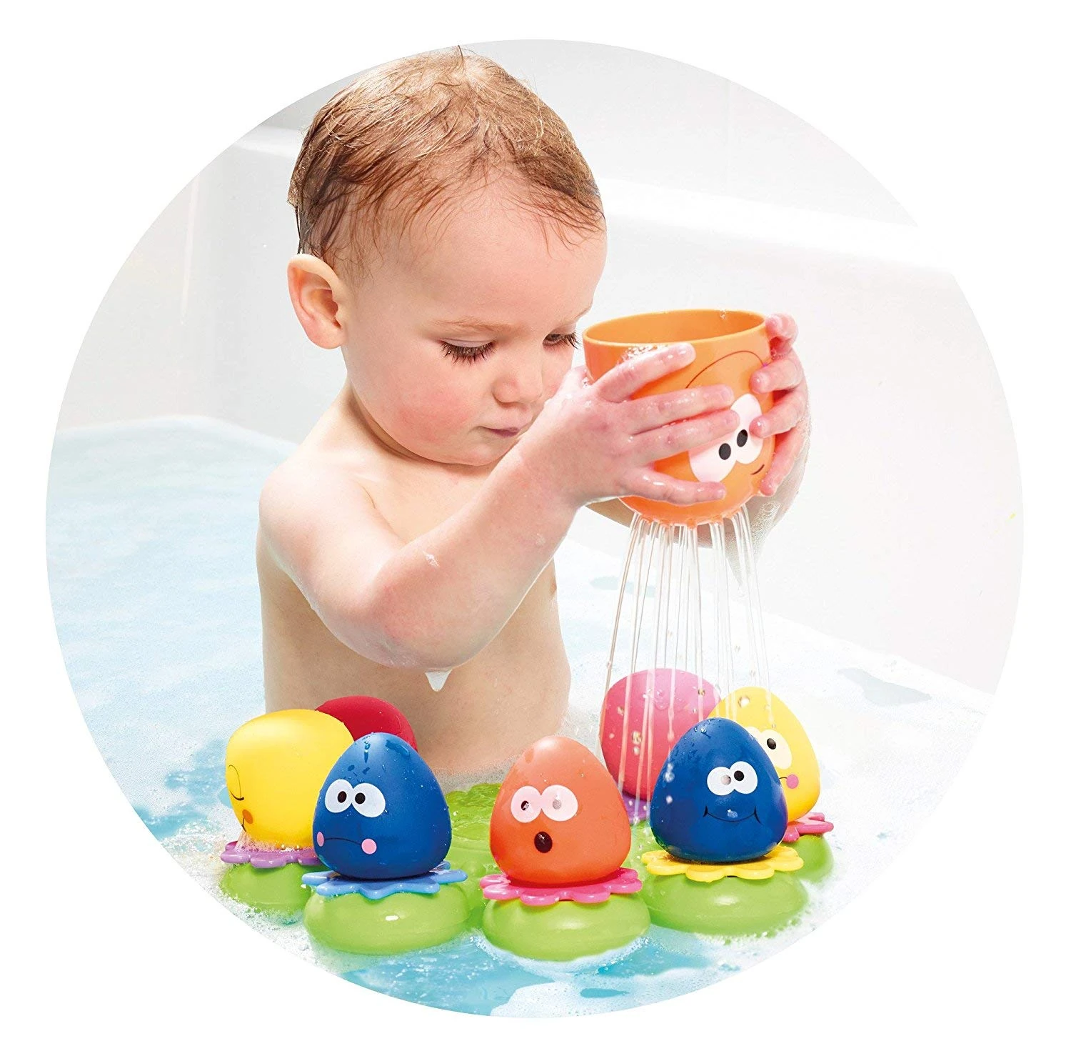 Toomies Octopals Number Sorting Baby Bath Toy | Educational Water Toys For Toddlers | Suitable For 1, 2 and 3 Years Old Boys and Girls, Multicolor