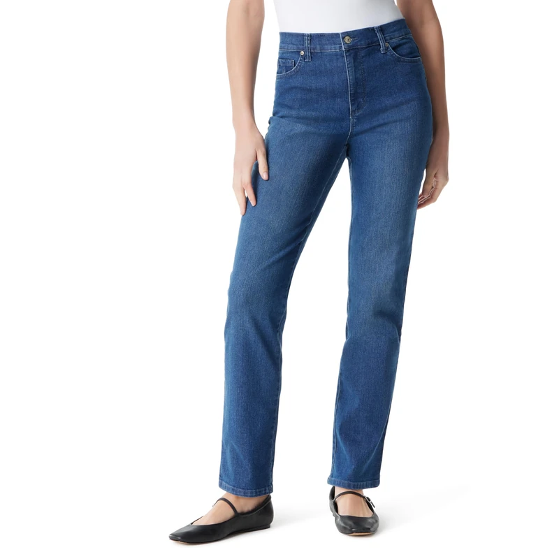 Gloria Vanderbilt Women's Amanda Classic High Rise Tapered Jean Standard, Frisco, 6 Short