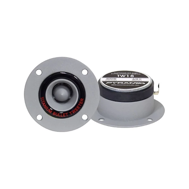 Pyramid TW18 3.25 inch 300W Aluminum Die Cast Super Titanium Bullet Tweeter