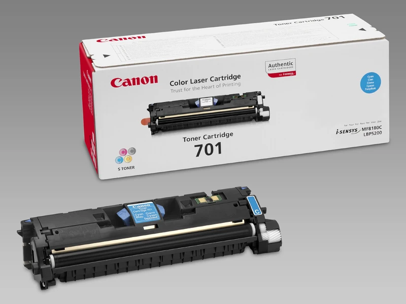 Canon 701 CRG 701 CRG701 C CRG701C 9286A003 colour laser cartridge - 1 x cyan blue MF8180 MF8180C LBP5200 MF 8180 MF 8180C LBP 5200 - Image 1