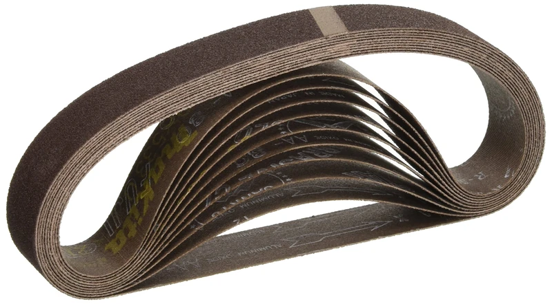 Makita 742304-1 1-1/8" x 21" Abrasive Belt, 100 Grit, 10/pk