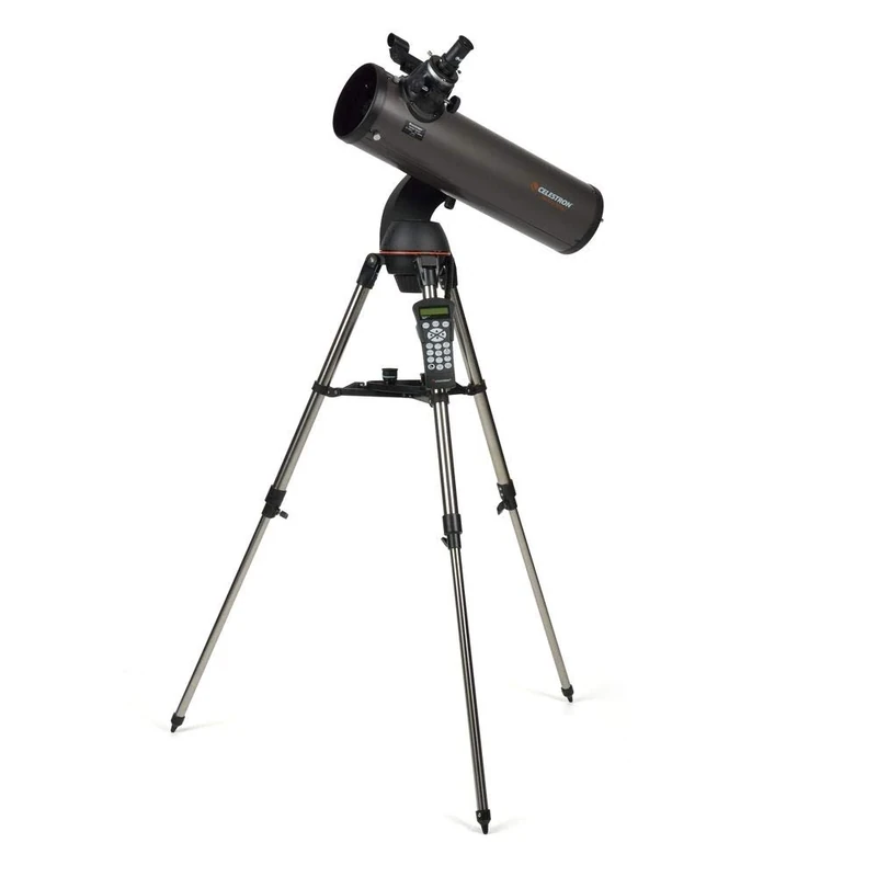 Celestron 31145 NexStar 130SLT Portable Computerised Newtonian Reflector Telescope with Quick-release Fork-arm Mount, Accessory Tray and 'Starry Night' Special Edition Software, Grey